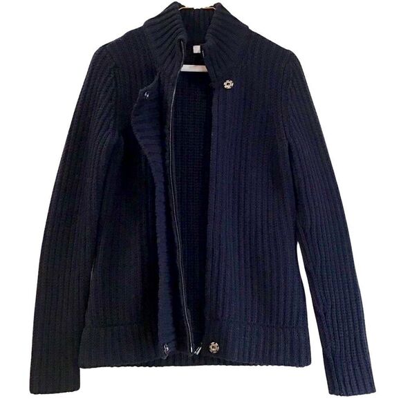 Cardigan Sweater, Navy Blue, Ellen Tracy, Size Medium - Picture 1 of 14